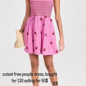 Free People Pink Floral Dress